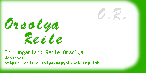 orsolya reile business card